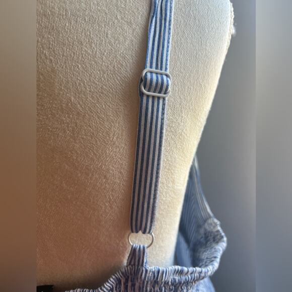 Torrid Plus Size Summer Babydoll Striped Blue and White Cami Top Size 2X - Picture 8 of 11